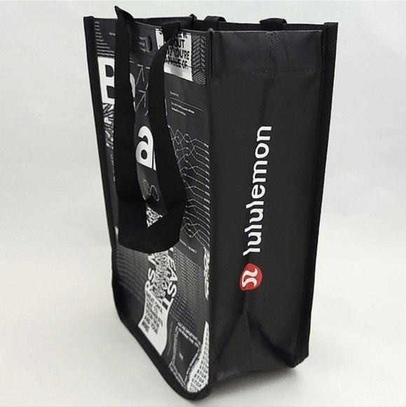 Lululemon 3 Reusable Totes Caryall Red White  Black - Picture 2 of 9